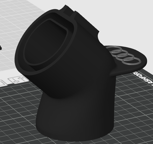 Miniatura 2 do modelo 3D Cableholder with logo audi
