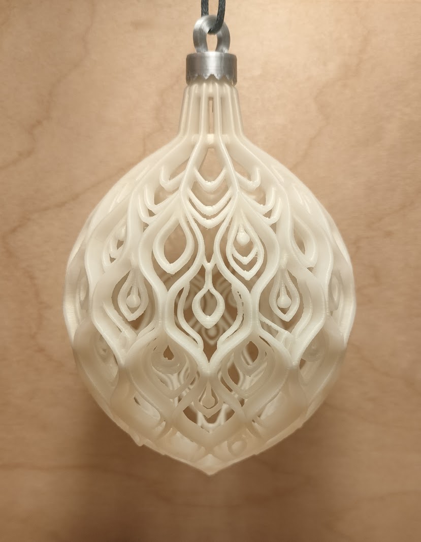 Openwork Christmas Bauble - Fixes for better printability