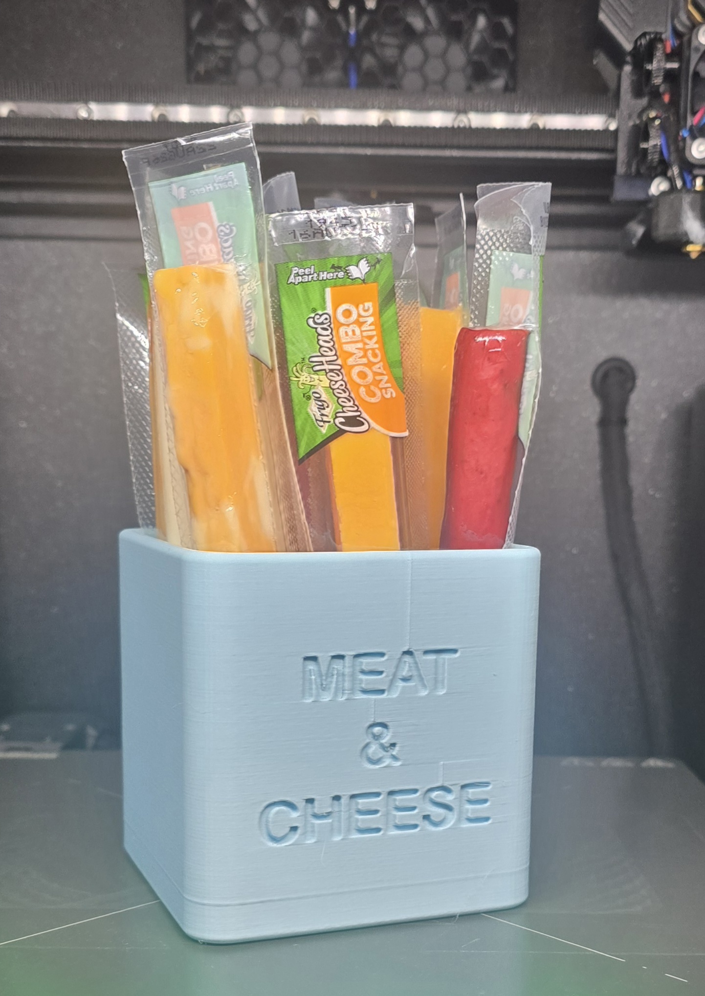 Meat and Cheese Stick Fridge Organizer Box