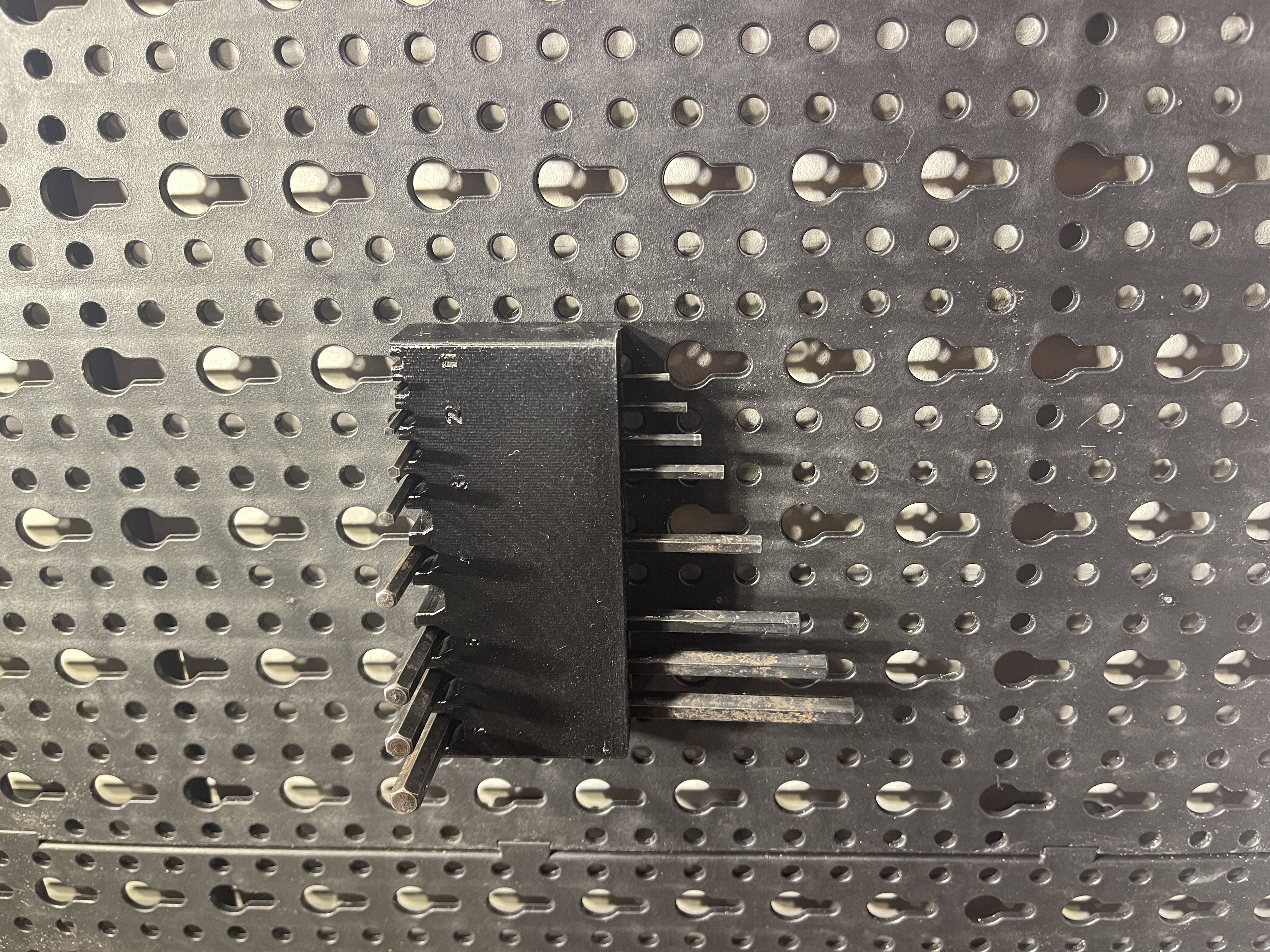 Lidl/Parkside Pegboard Accessory -  11 Allen Keys (1 - 6)