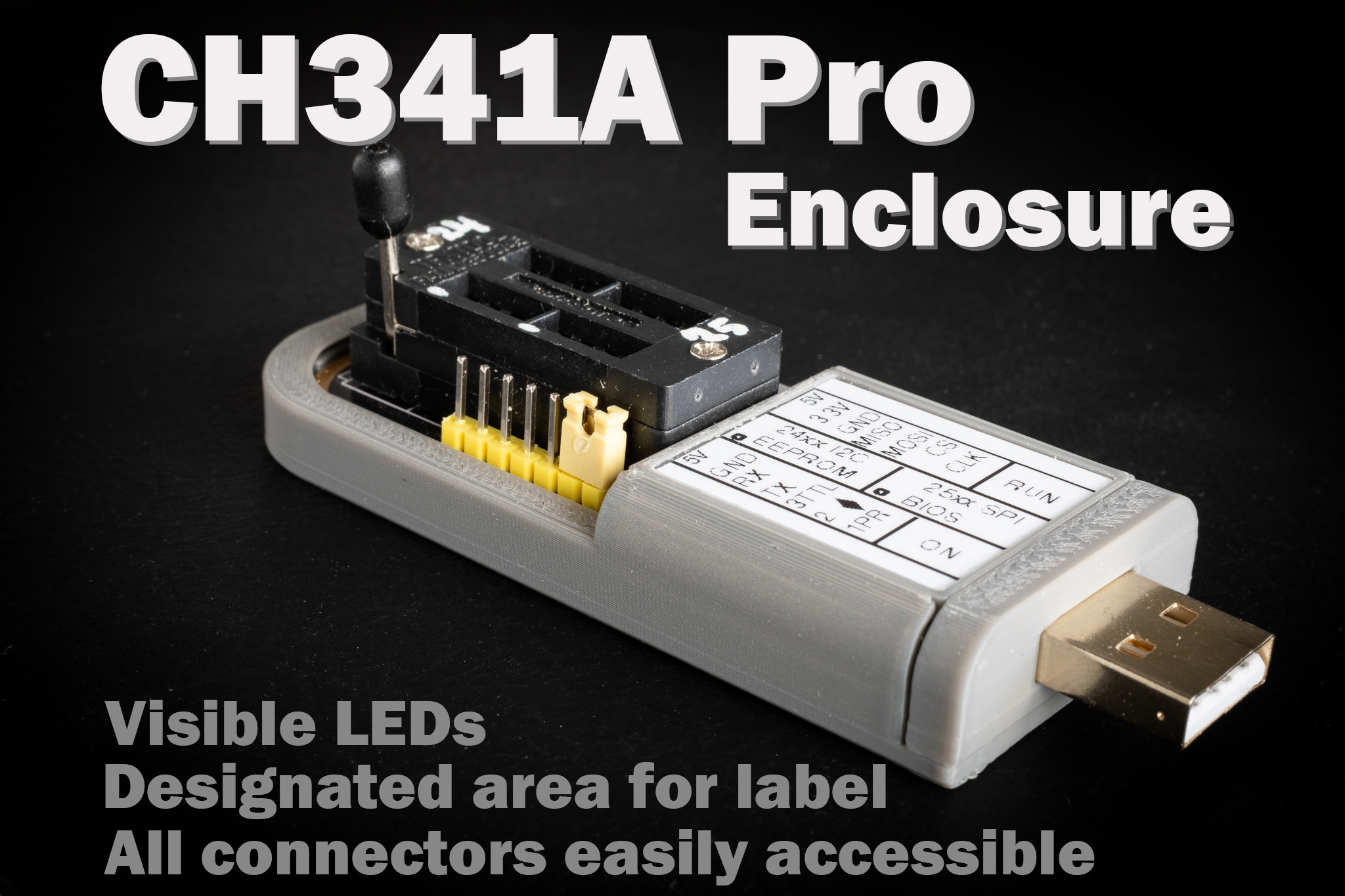 CH341APro / CH347 programmer enclosure