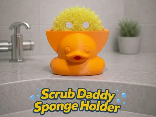 Duckie the Duck Scrub Daddy Holder