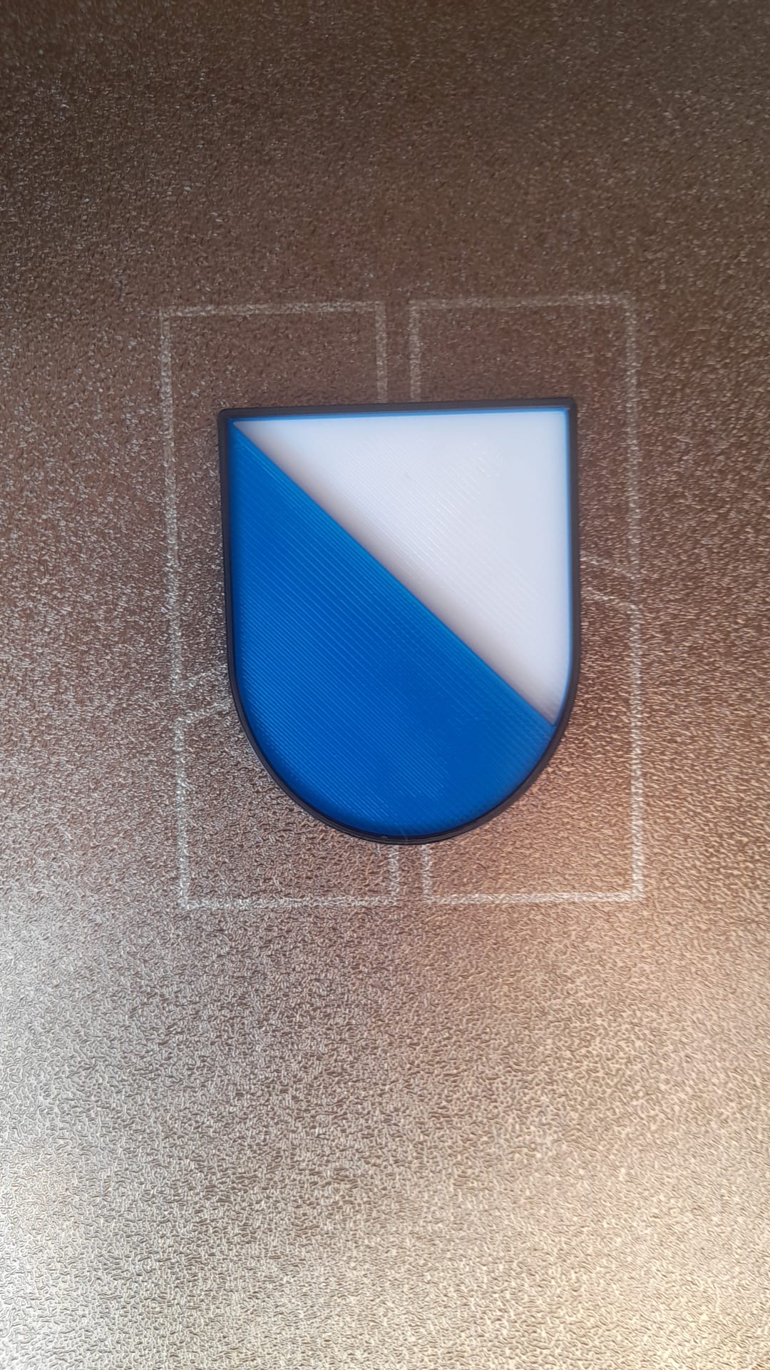 Zurich Canton Emblem – Dual-Color 3D Print with Filament Swaps