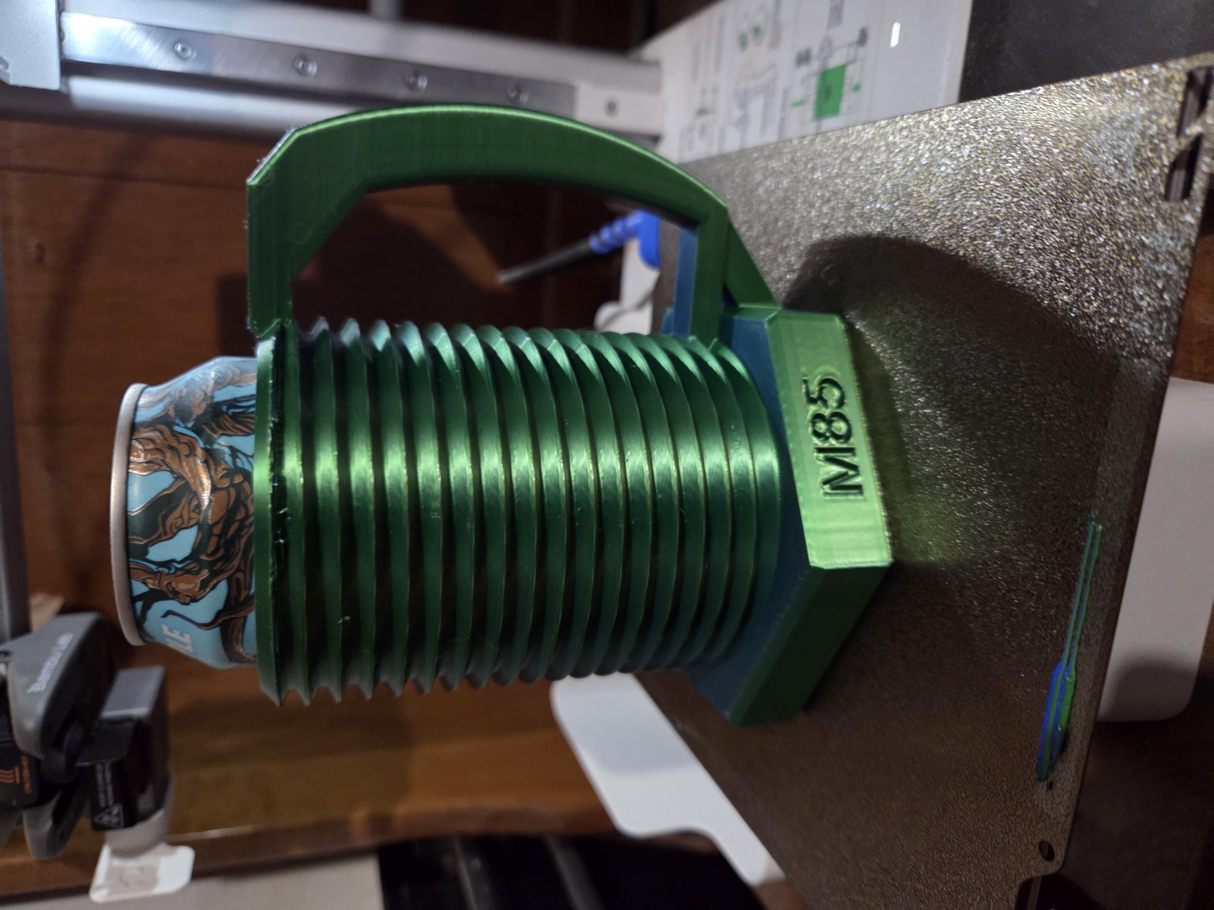 M85 Metric big Bolt Can Cozy / Drink can holder can koozie