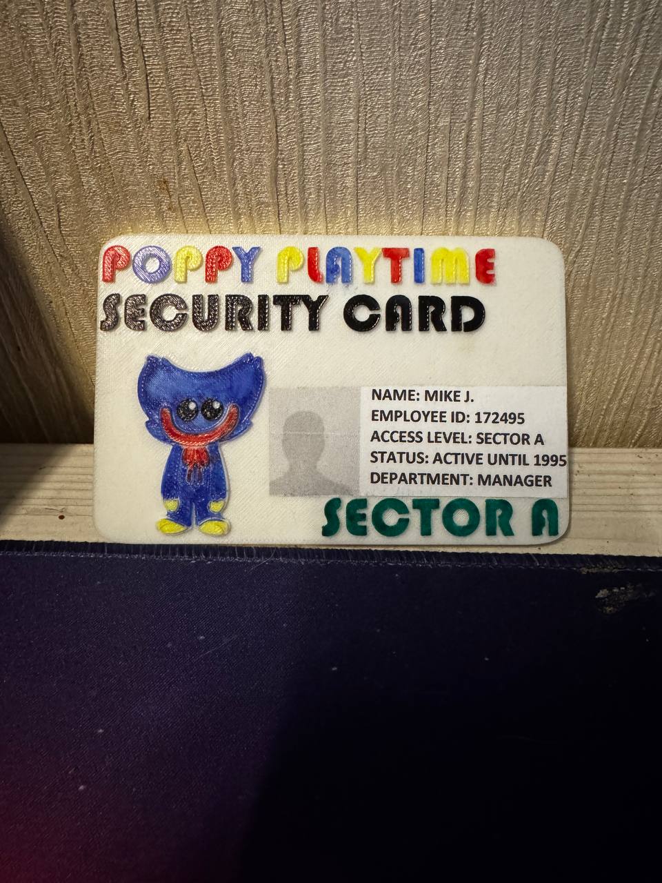 Poppy Playtime security card