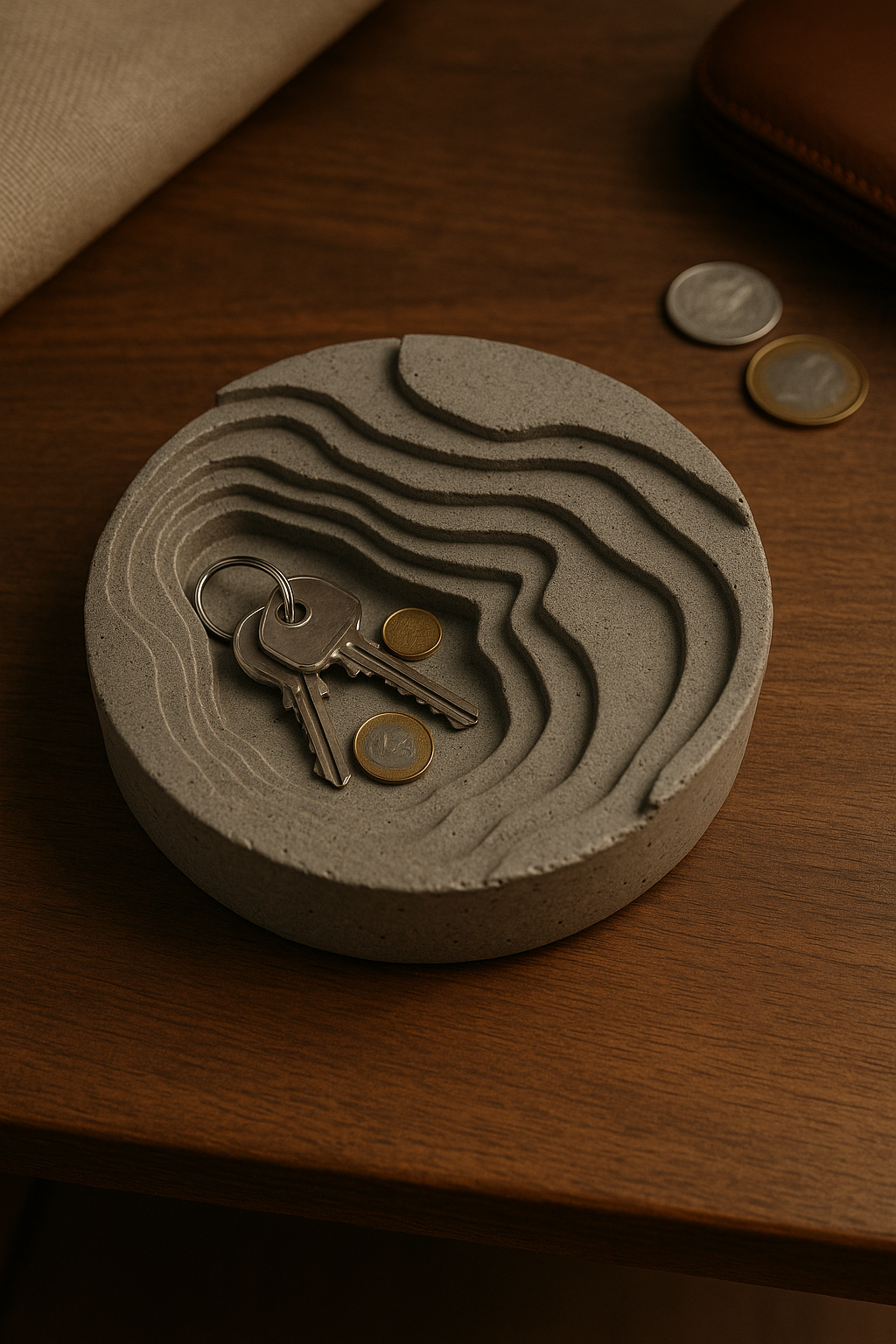 Topographic catchall tray