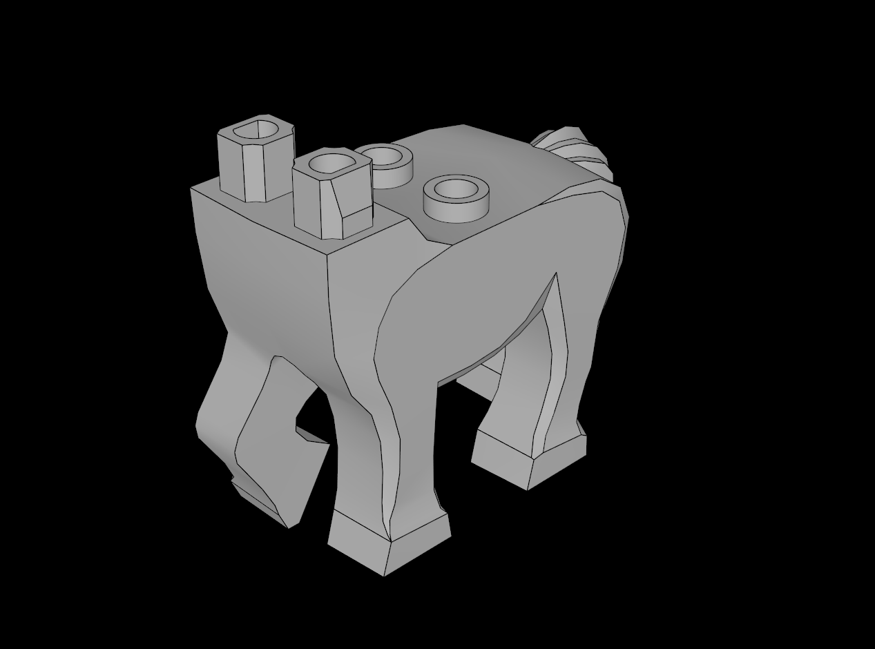 Lego Compatible (67638.dat) Minifig Centaur Body