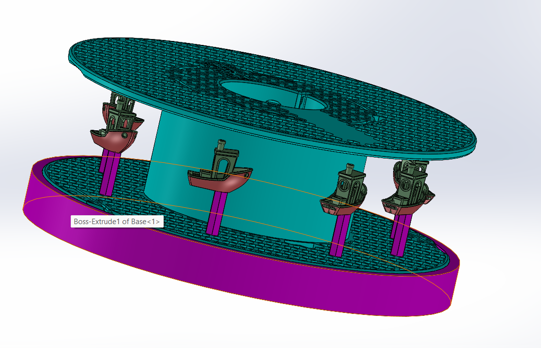 Sail around the Roll (Merry Go Round) 3D model
