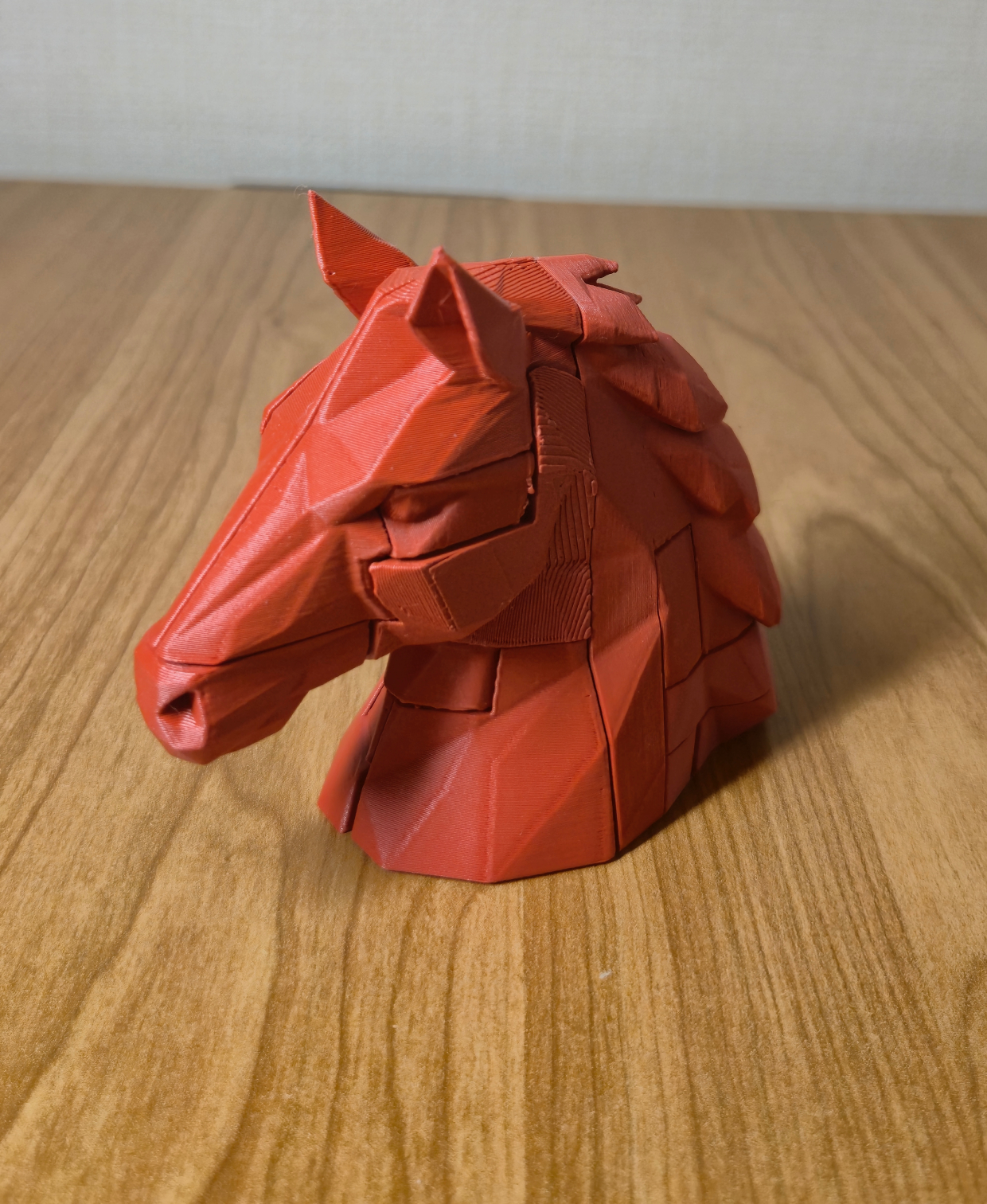 Low Poly Horse Puzzle – 14-Piece Assembly Sculpture — miniatura 3