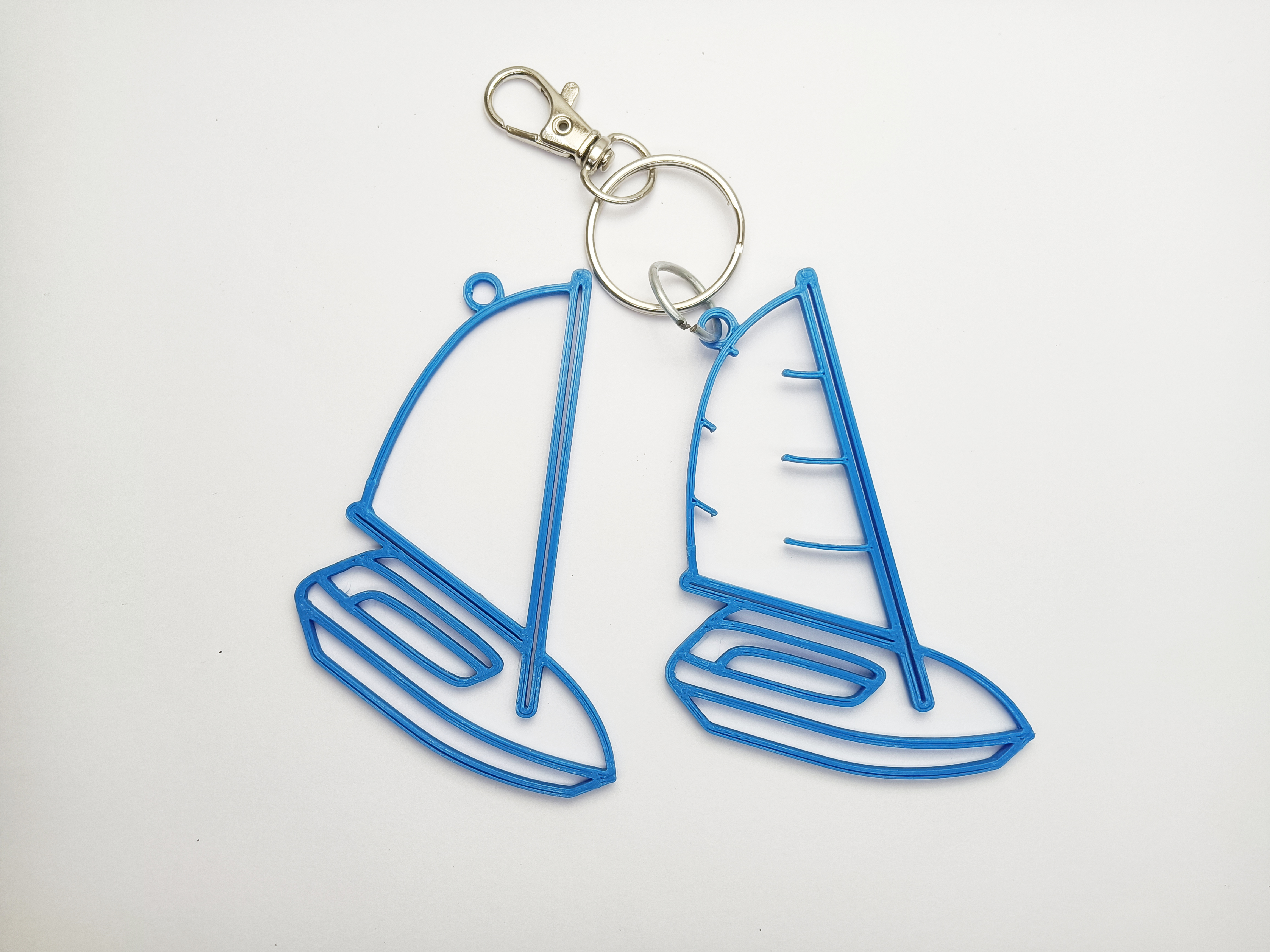 Sailing boat - isometric keychain