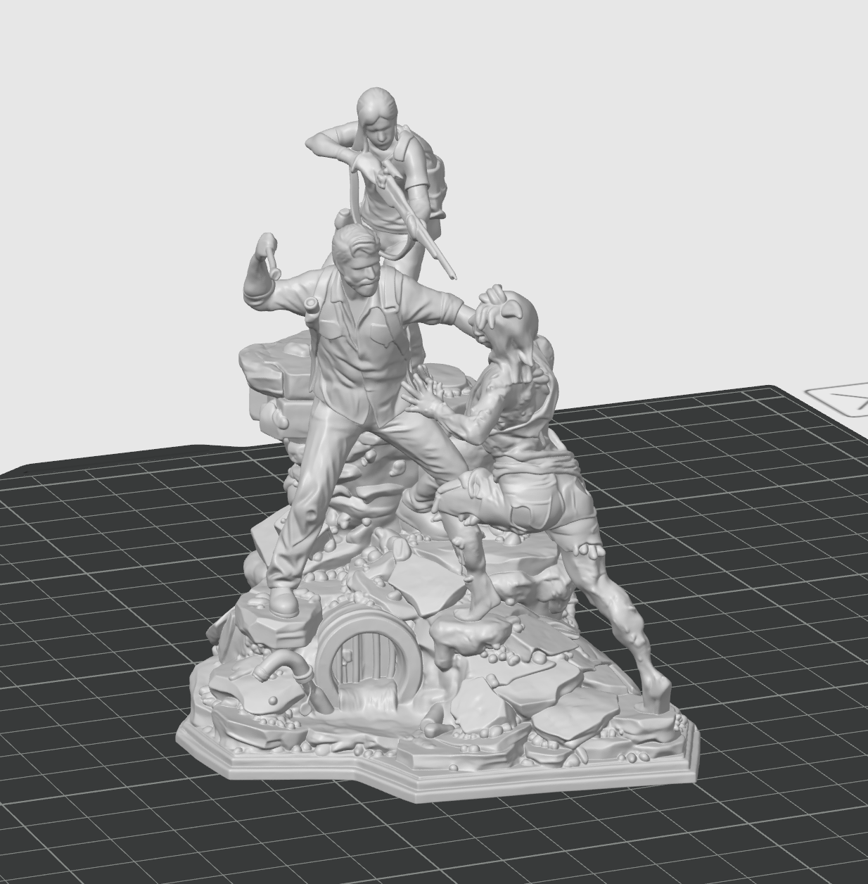 Joel and Ellie TLOU 3D model by LM3Dtisk Lukáš Mlýnek