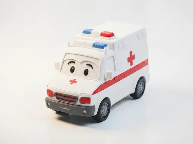 Ambulance Emergency Vehicle Toy 3D Printable