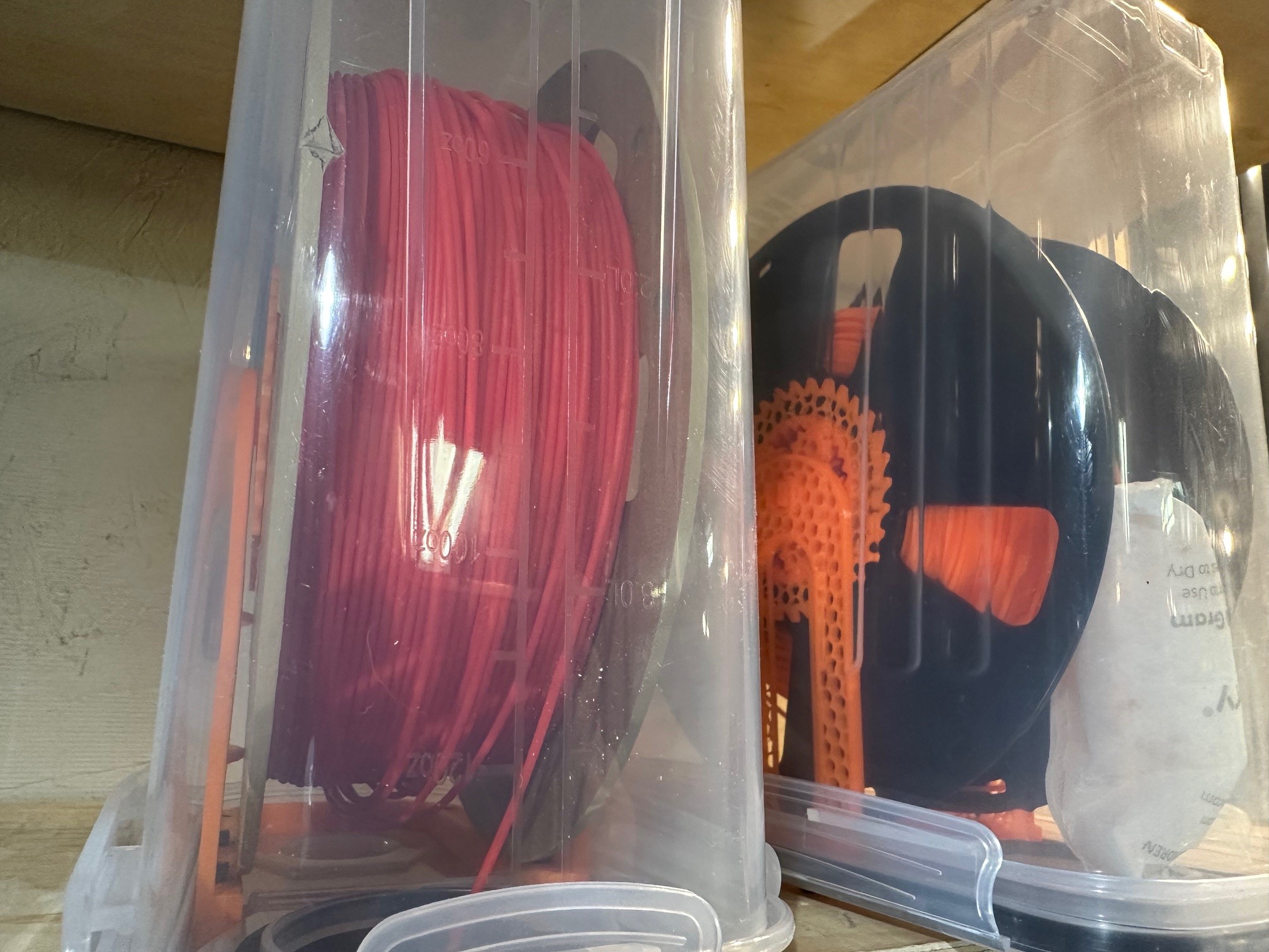 Dry Box Spool Holder with Bearings (easier print)