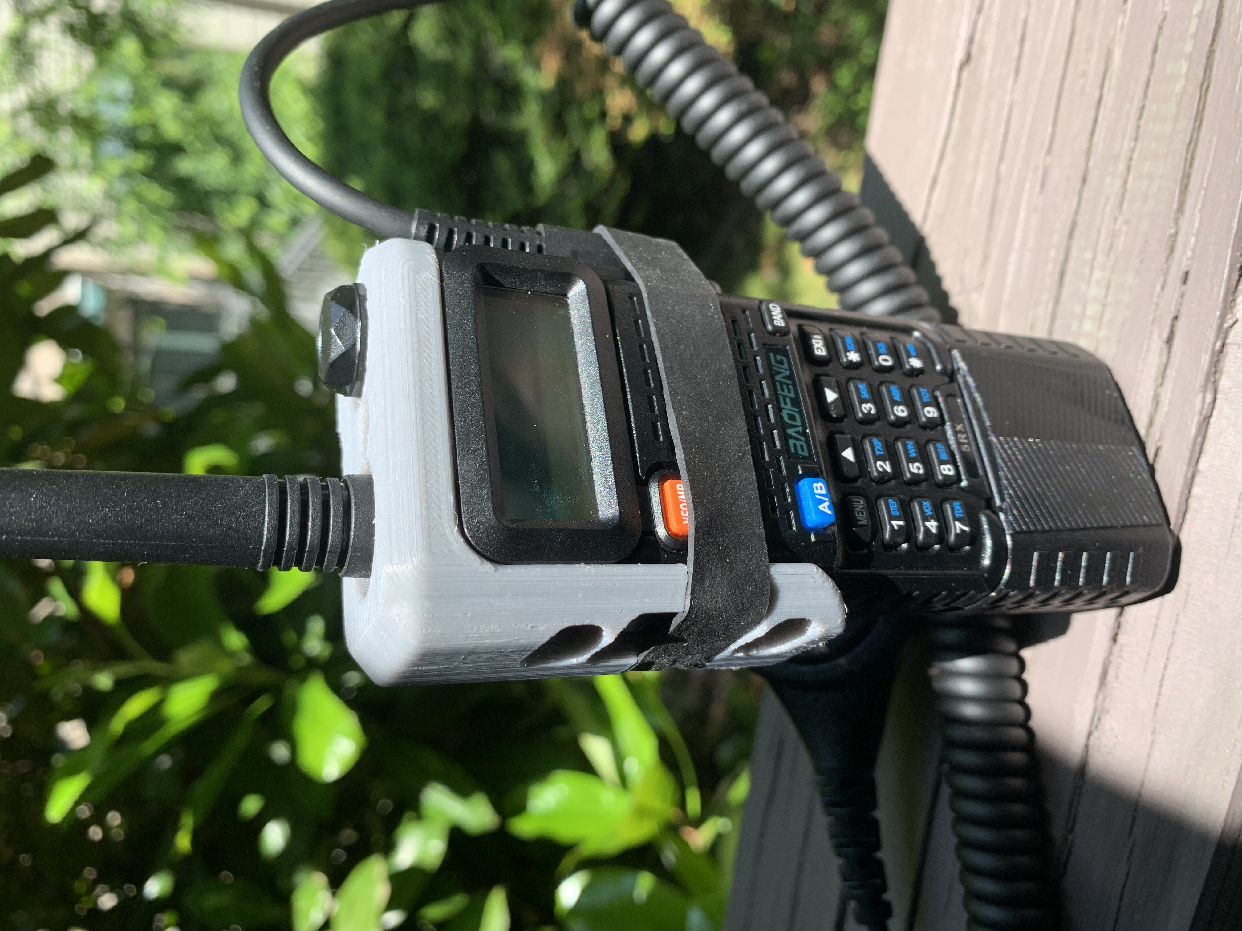 UV5R PTT Guard with Cutout for Ranger Band
