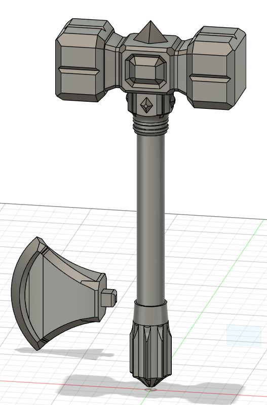 Dwarf battlehammer/battleaxe