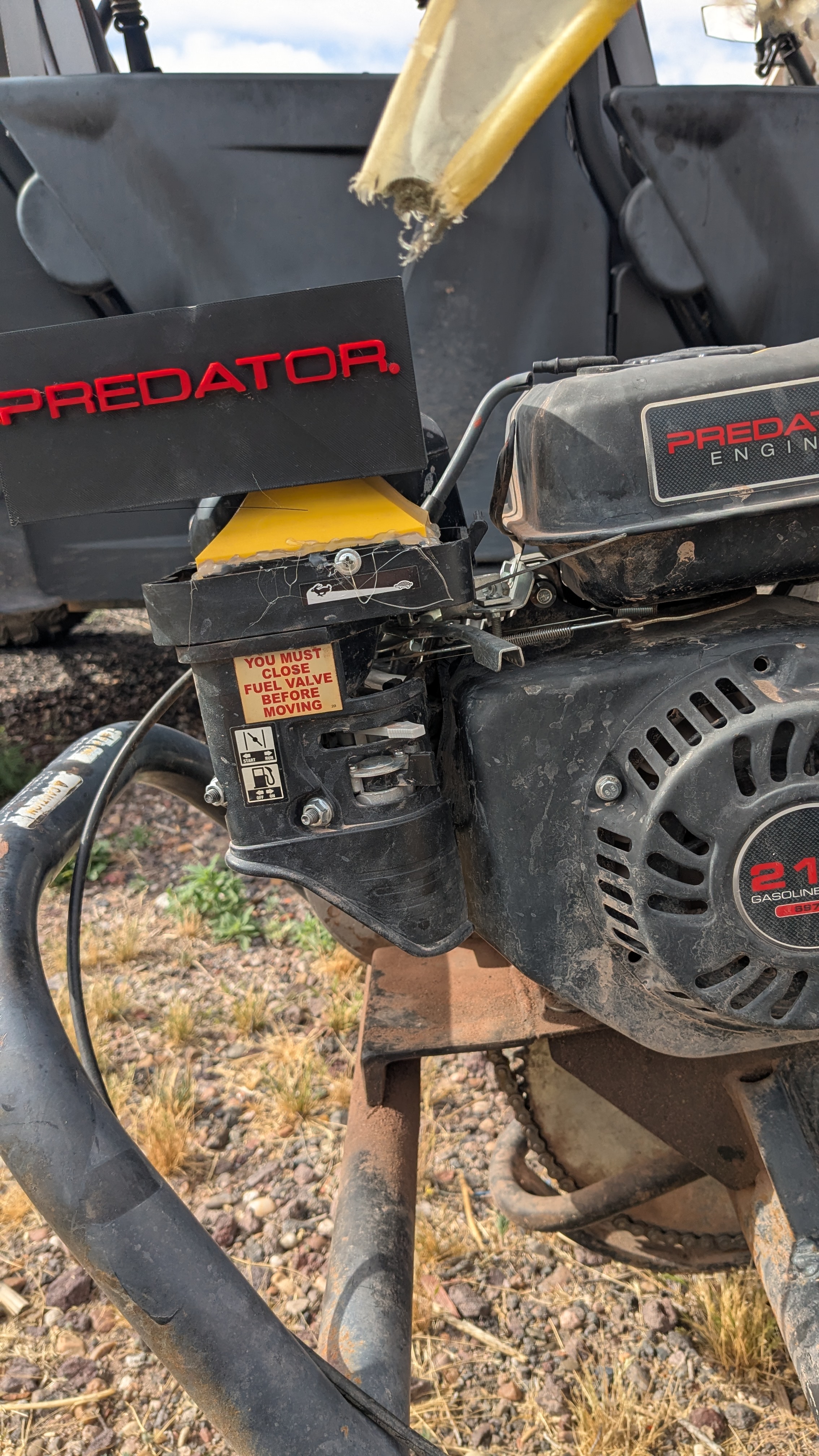 predator engine filer adapter