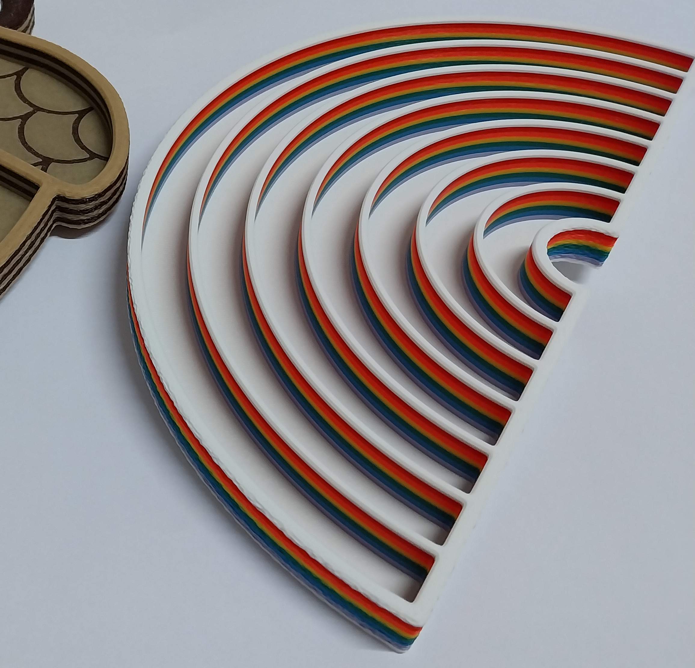 Rainbow sensory tray