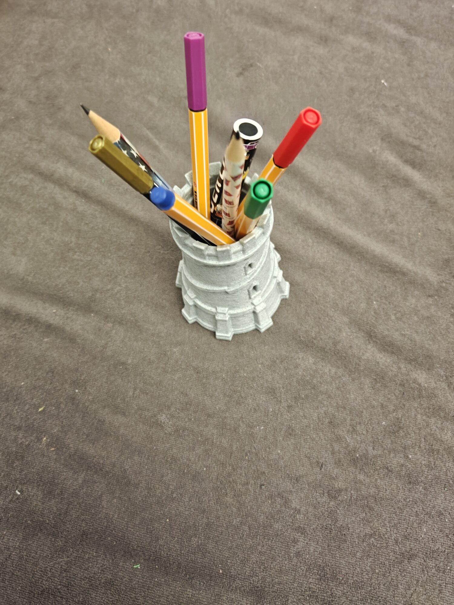 Wizard Tower Pen Holder — fantasy castle desk organizer