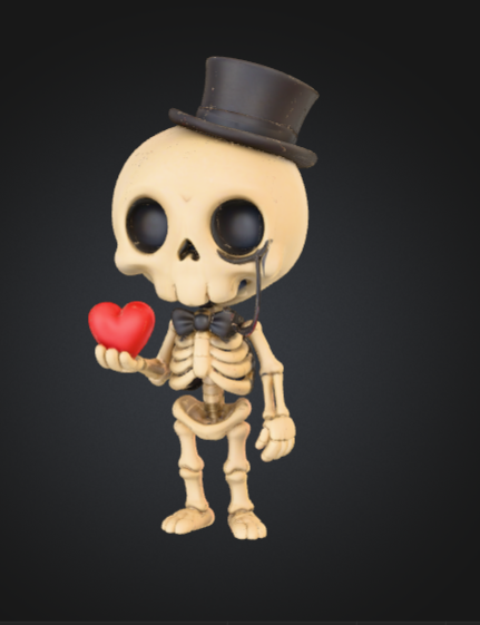 Skully – The Gentleman Skeleton – From Cute & Cursed: The Chibiween Collection