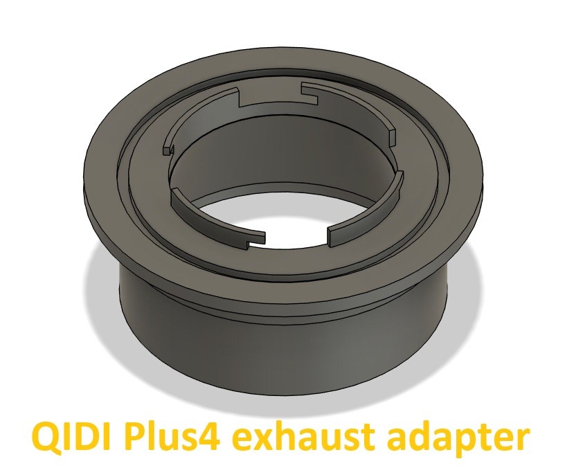 QIDI Plus4 Exhaust Adapter