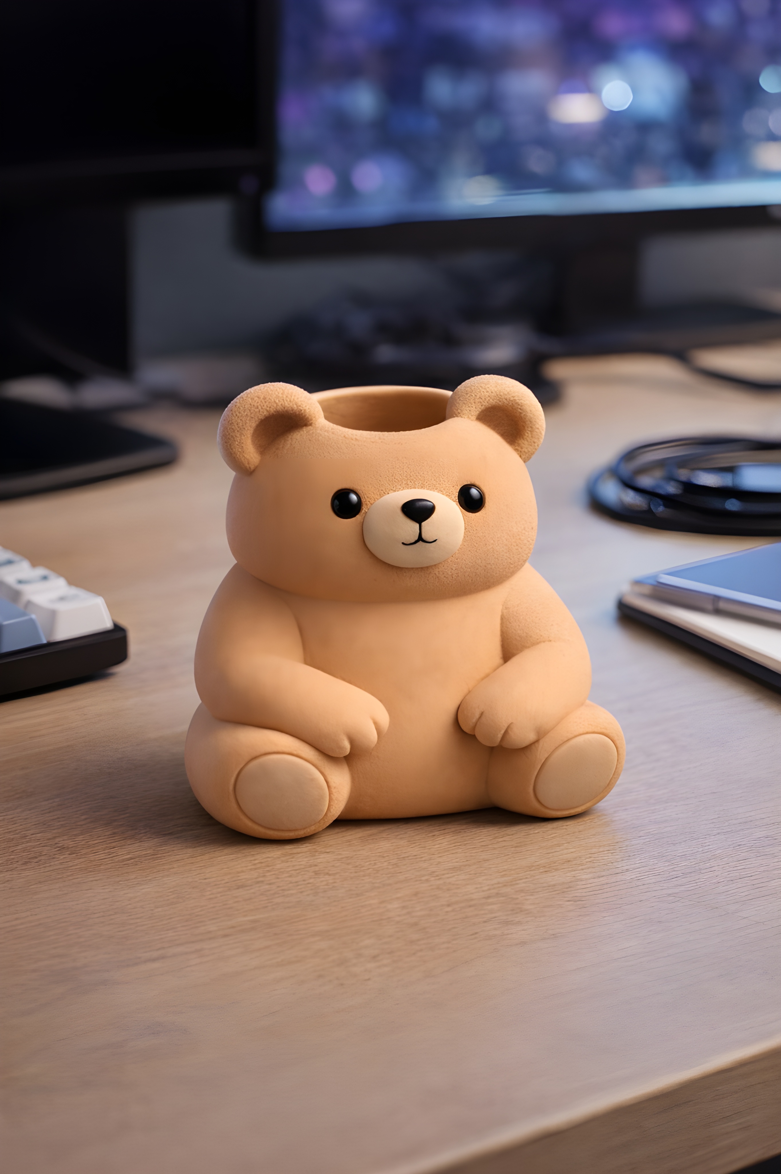 Bear Desk Organizer- Pen holder