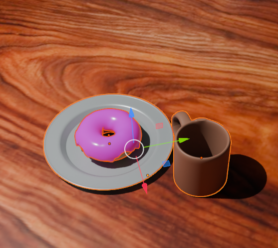 Donut and coffee mug
