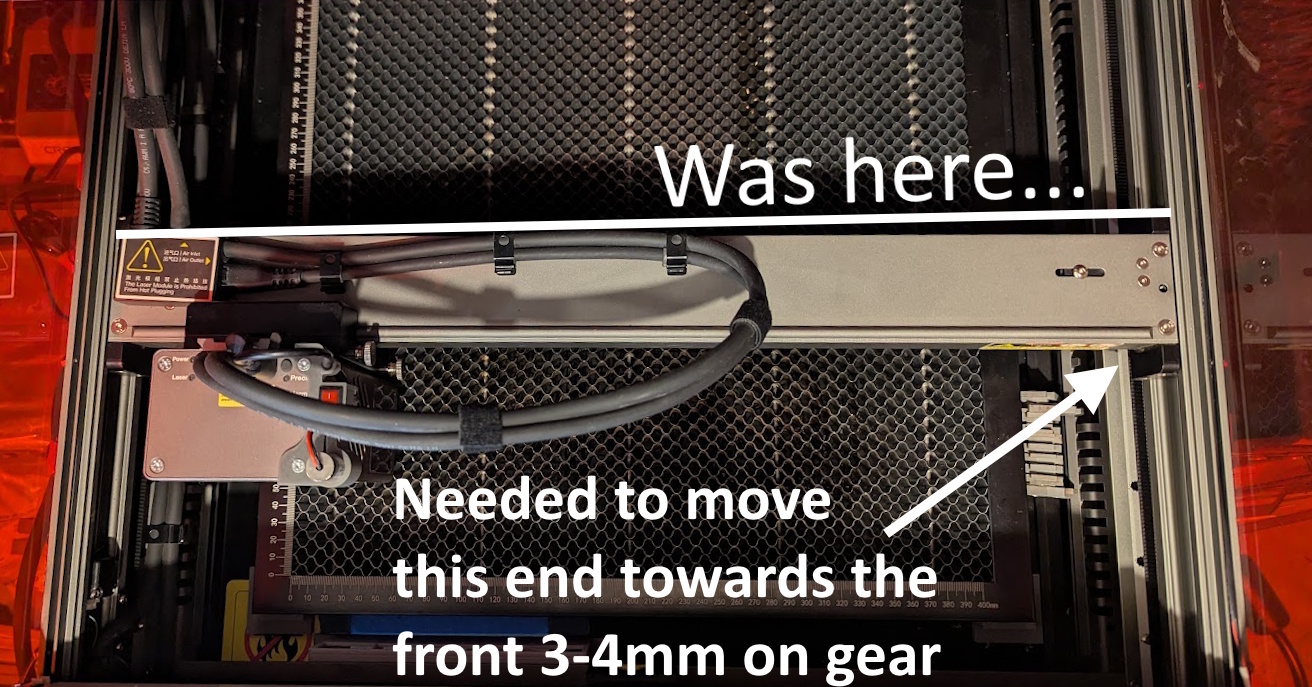 Creality Falcon2 Pro - X Axis Skew Fix