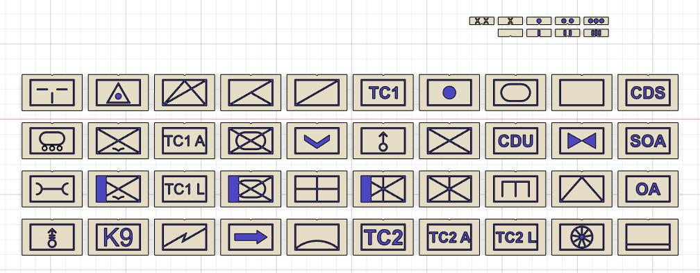 APP6 NATO Blufor symbols with magnets