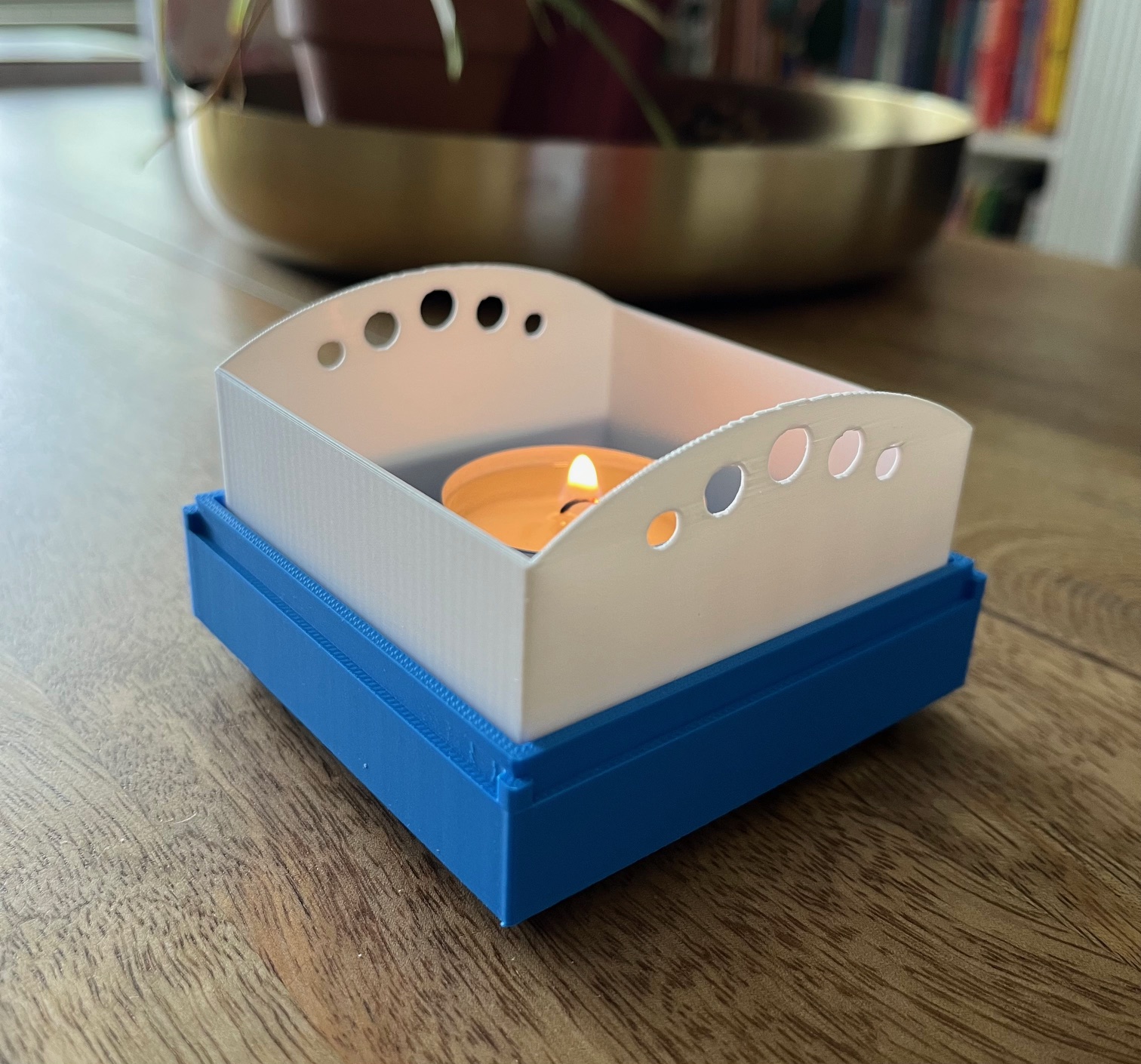 Small Square Tea Light Candle Holder