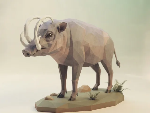 Low Poly Babirusa