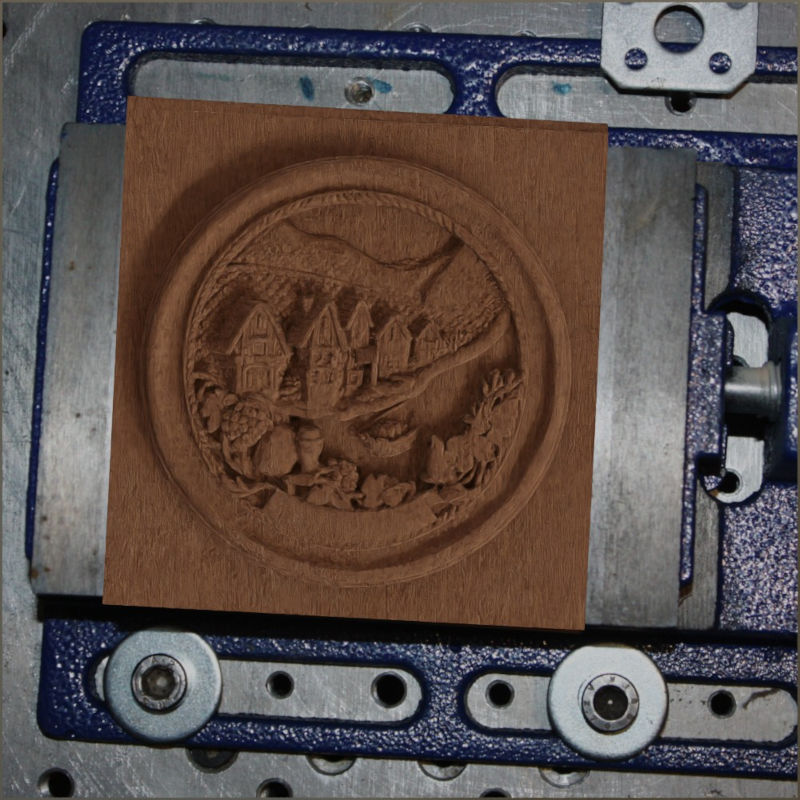 CNC Vcarve woodmilling Barrell Top Wallmount Ornament