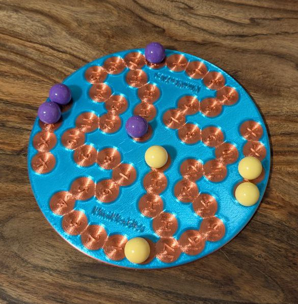 2-Player Marbles Board Game