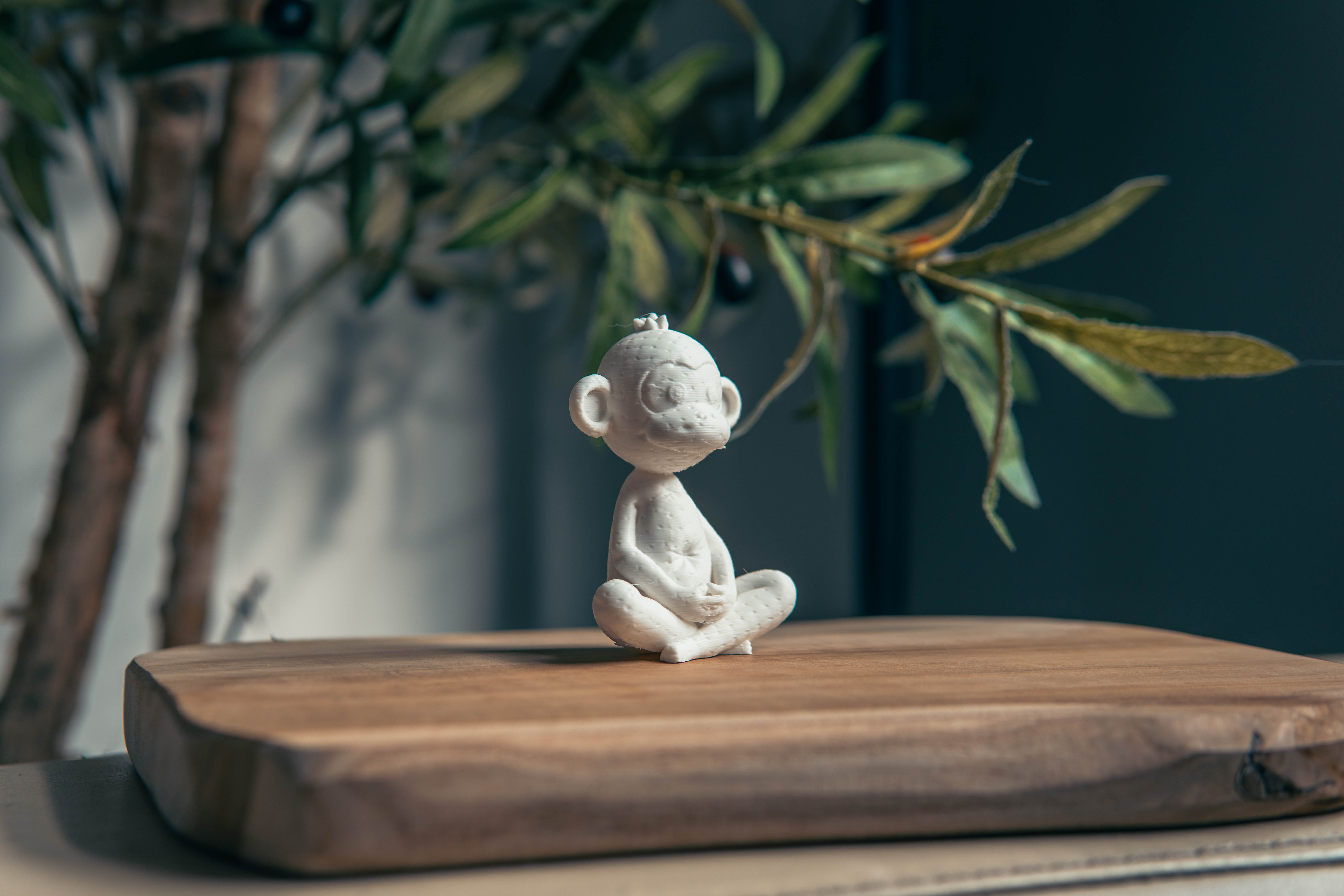 Knitted Meditating Monkey