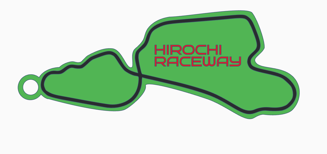 Hirochi Raceway Keychain