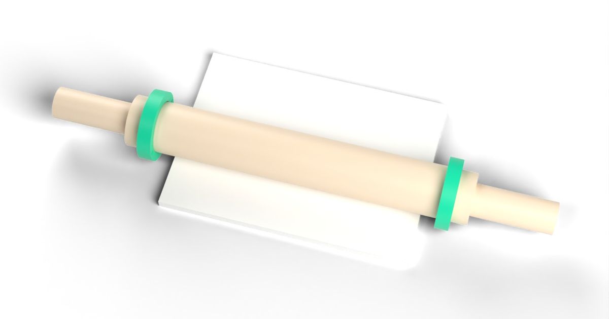 Rolling Pin Guide Rings - 3, 5 and 8 mm Spacers for Even Dough, Fits ...