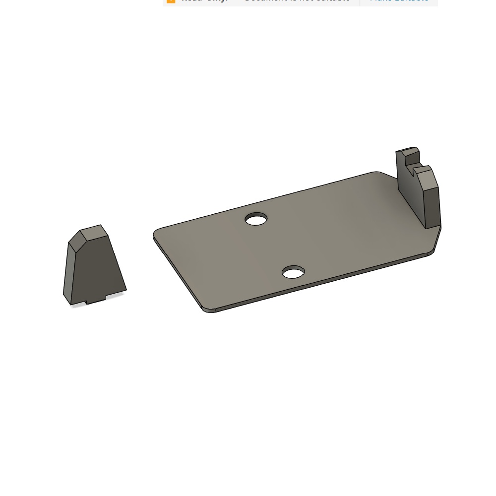 Airsoft suitable for glock cowitnes sights RMR 3D model