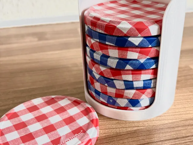 Marmelade Jar Lid Organizer & Holder (for Bonne Maman lids)