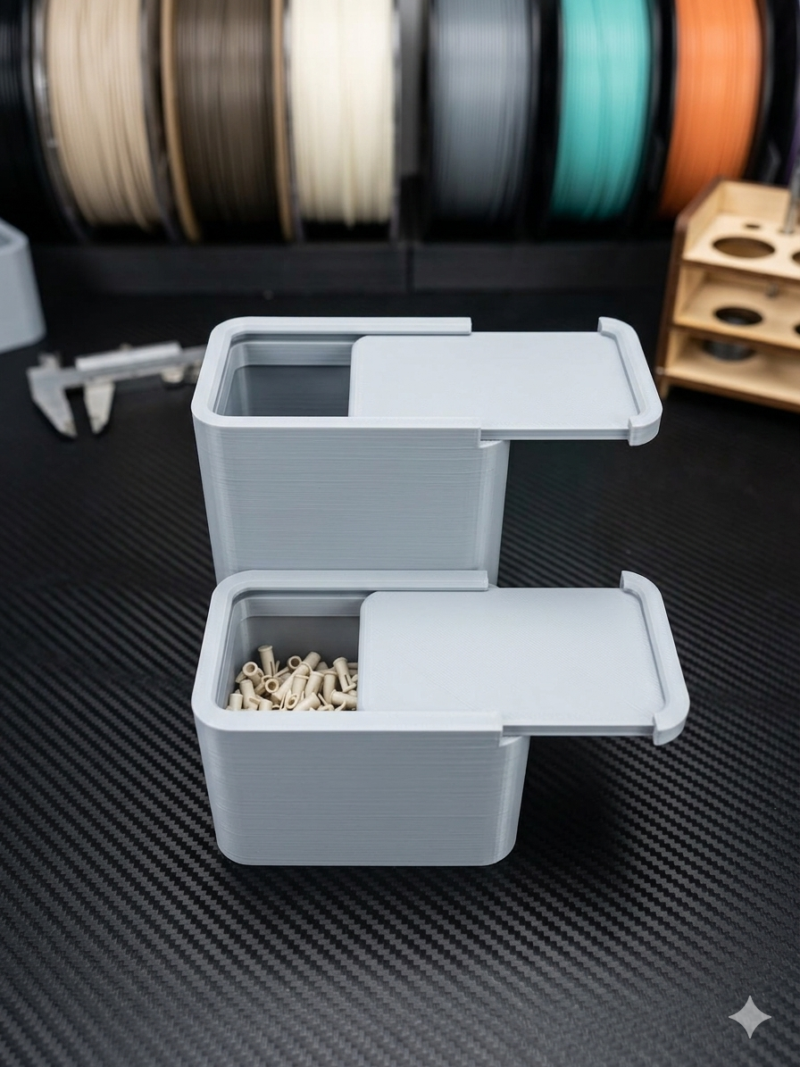 Miniatura 3 do modelo 3D Slide Box, Stacking Box
