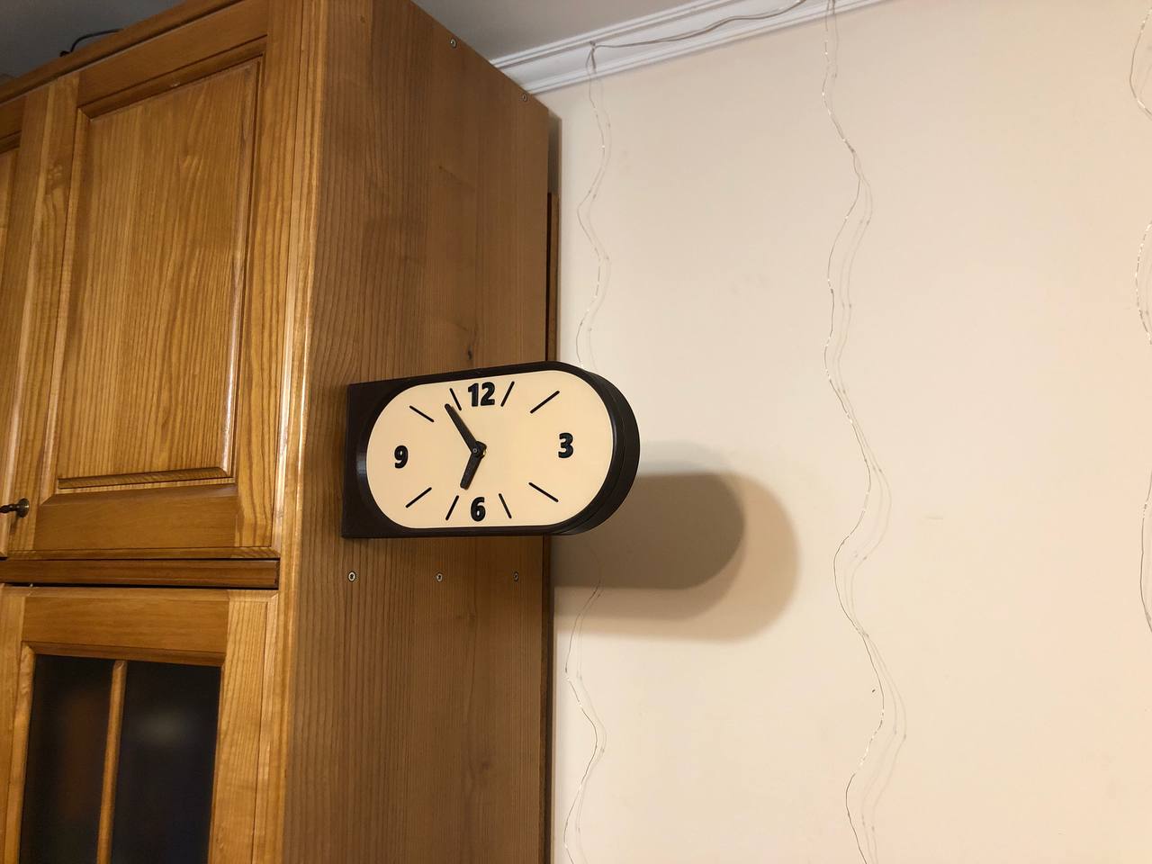 2 side clock