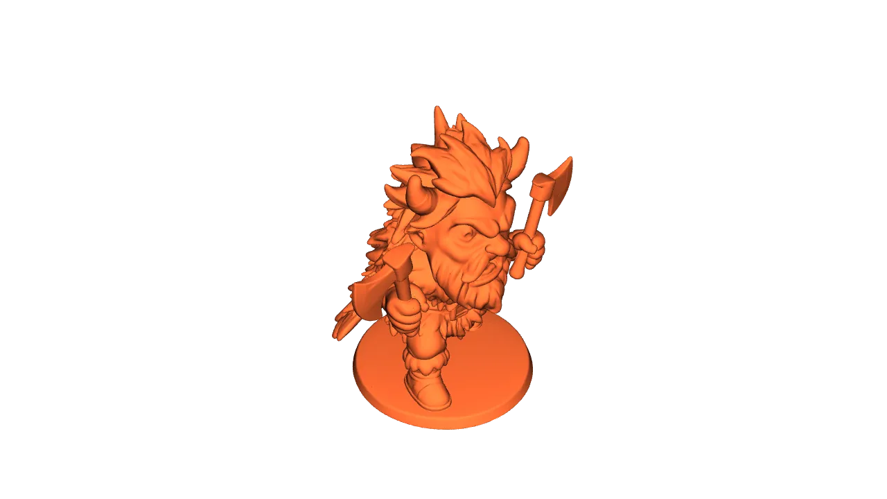 Mini Berserker Viking by Josh Turner | Download free STL
