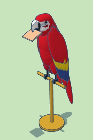 parrot with cracker