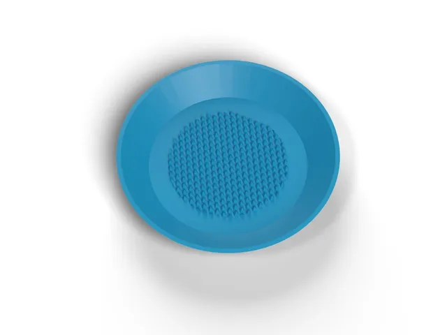 Garlic and Ginger Grater Dish - Grating Plate with Sharp Teeth, No Supports (OpenSCAD)