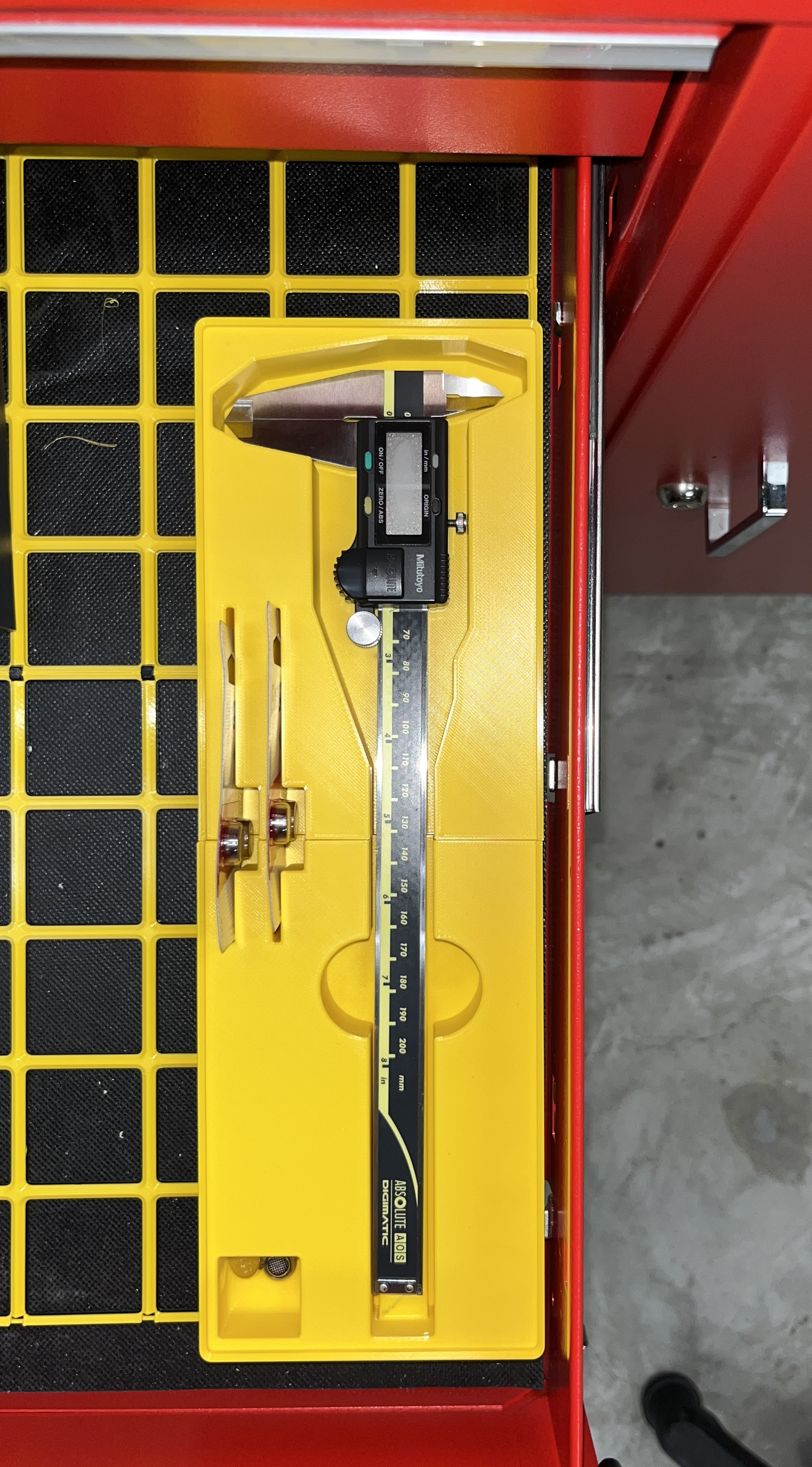 200mm caliper half pitch gridfinity bin