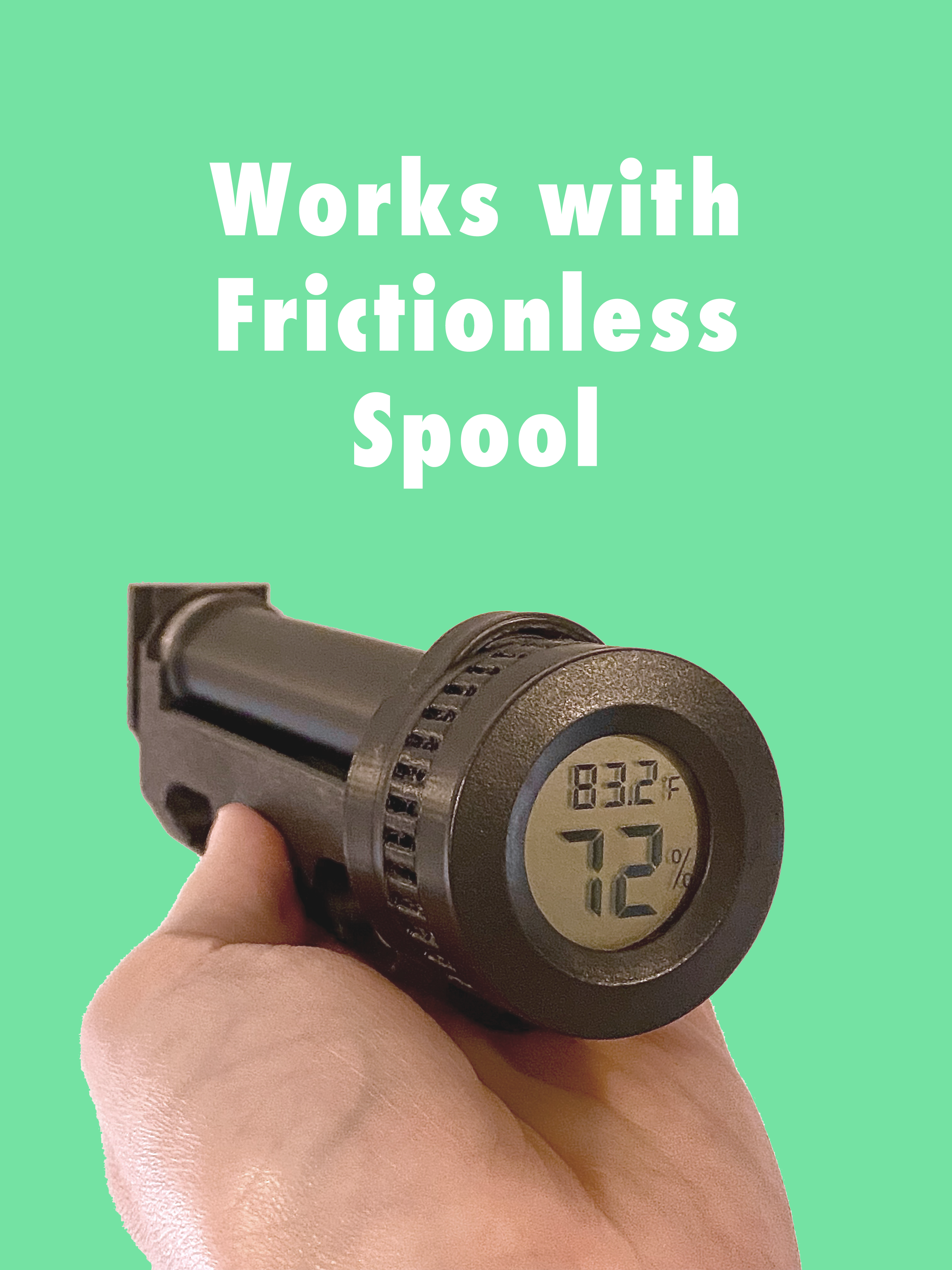 Hygrometer Mount for Frictionless Spool