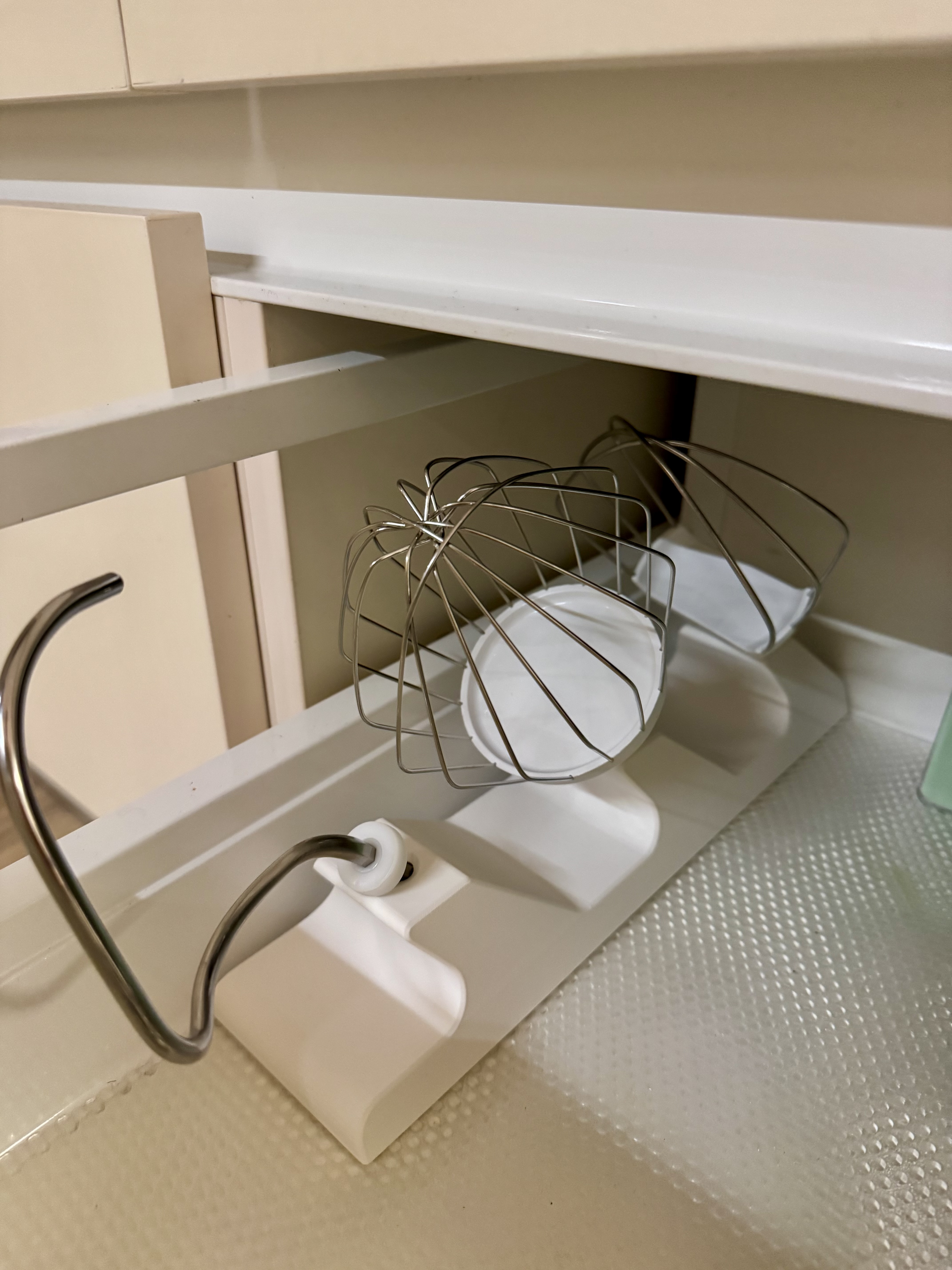 kitchen robot attachment holder