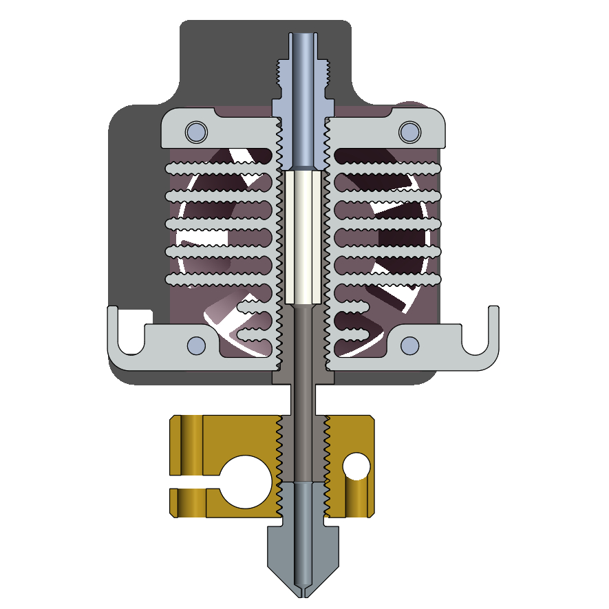 3D model of Snapmaker J1 Hotend module