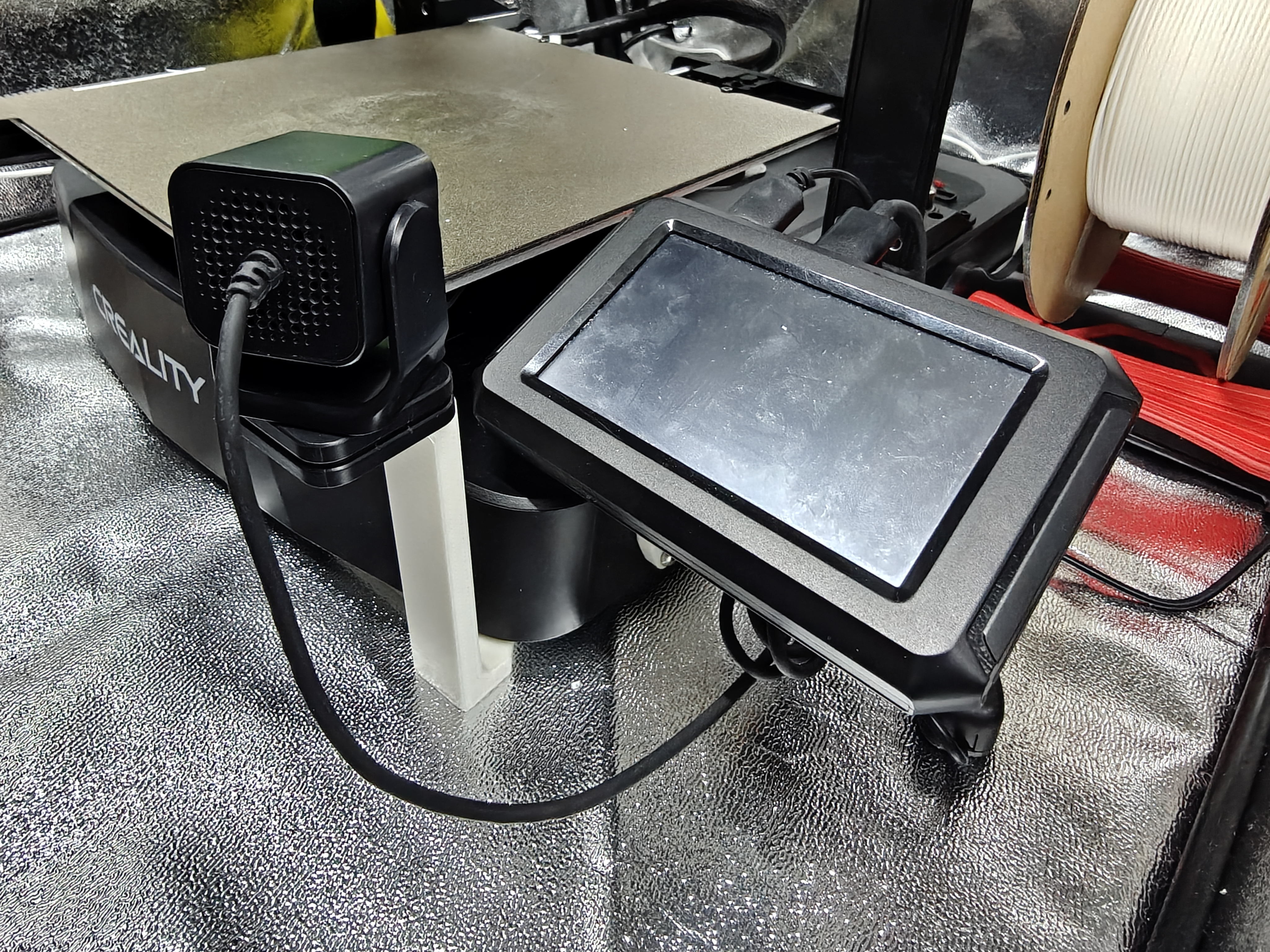 Longer front nebula camera mount for Ender 3 v3 KE / SE 3D model