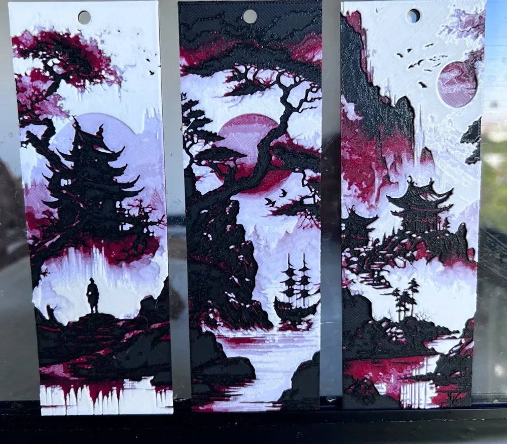 福袋 大丸 paisaje de Marcadores 3 de Conjunto japonés by hueforge 絵画/タペストリー