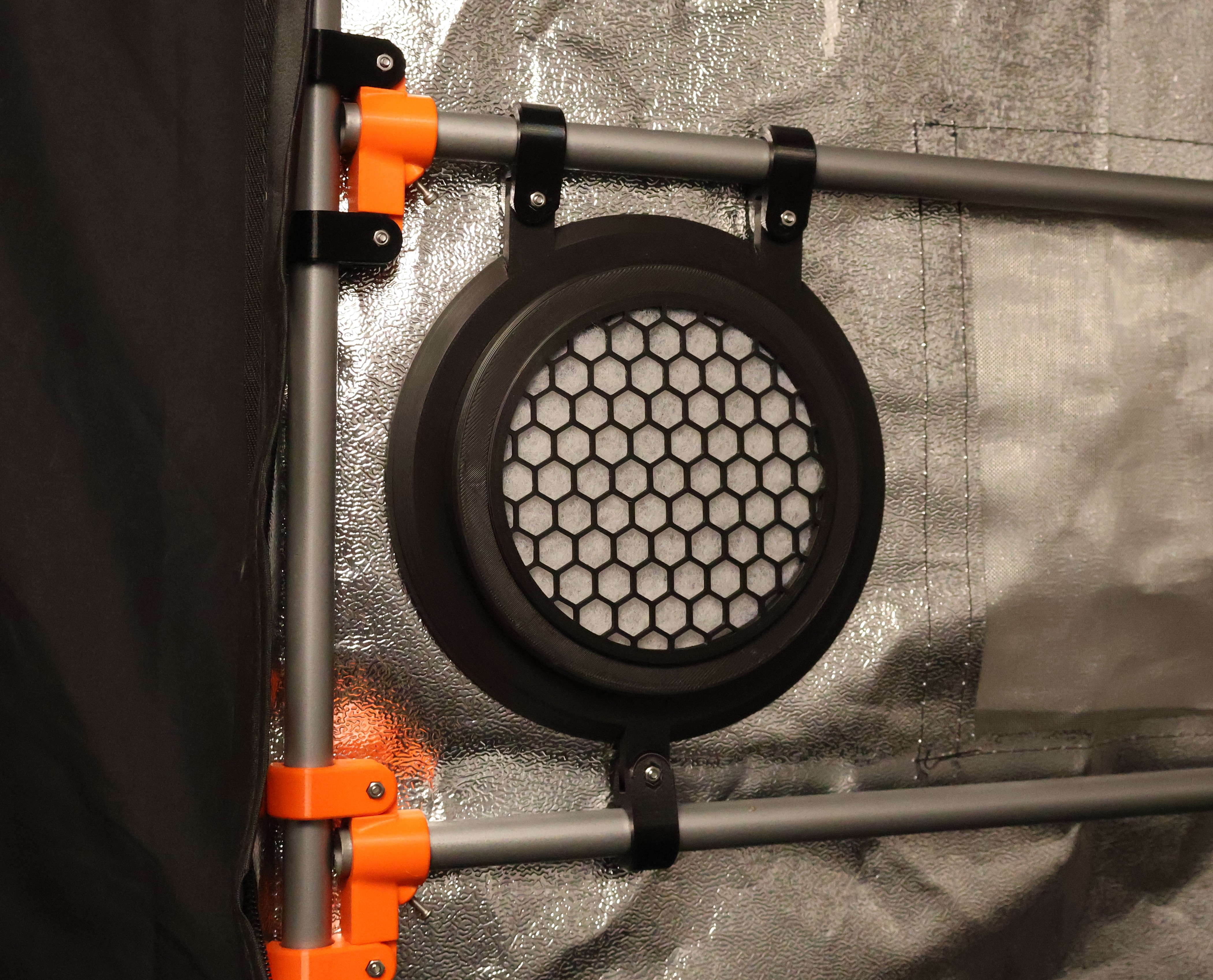 v1.0 & 1.3 "THE FLANGE" ventilation system - MXG_3  air hose duct coupling - luftschlauch kupplung durchführung enclosure — thumbnail 4