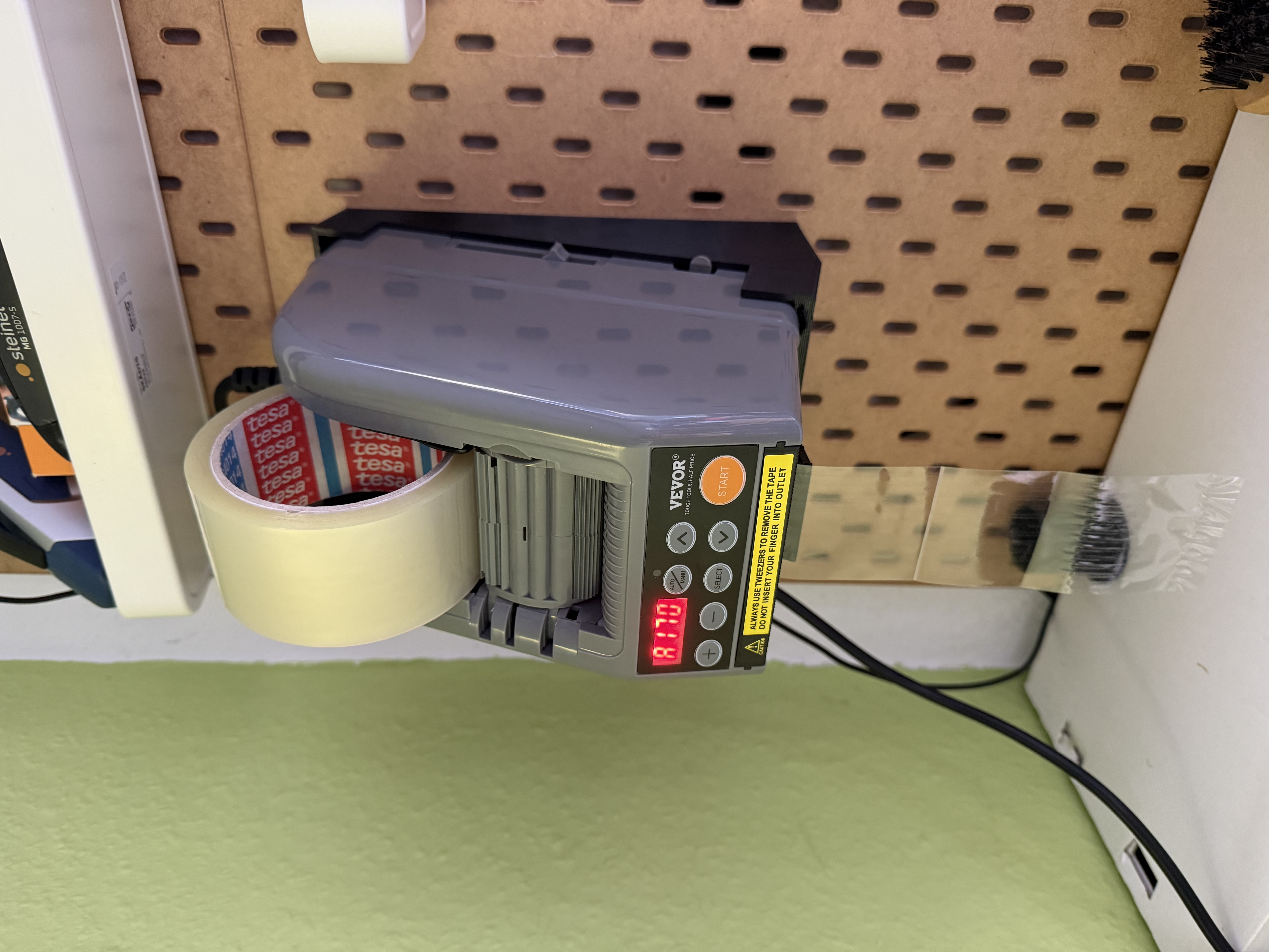 Vevor automatic Tape Dispender AT-60 Skadis wall mount 3D model thumbnail